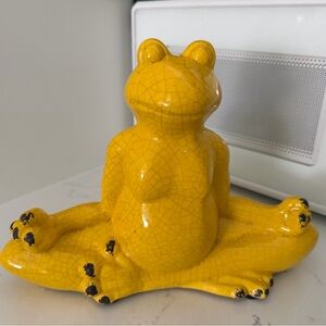 Yellow Frog Figurine